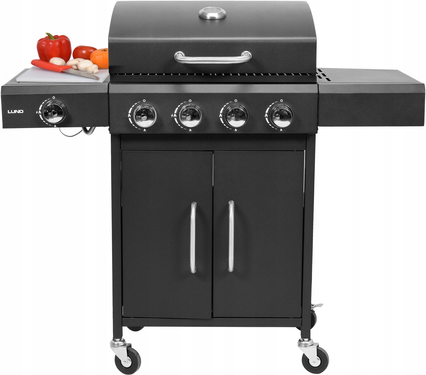 

Grill Gazowy 4+1 Ogrodowy 14,4 Kw Palnik Boczny