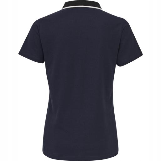 HUMMEL GRANATOWA KOSZULKA POLO LOGO KONTRAST F9A HMR__S Kolor niebieski