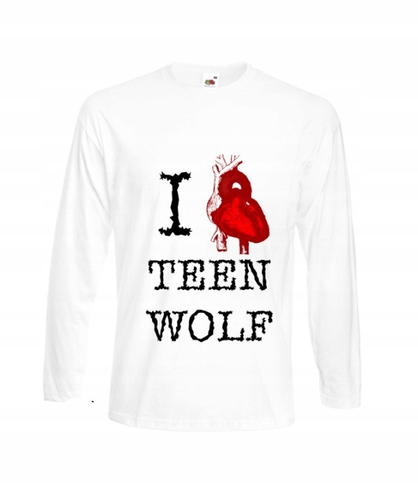 

Long Bluzka Męska Wzory Teen Wolf Wilkołak Wilk