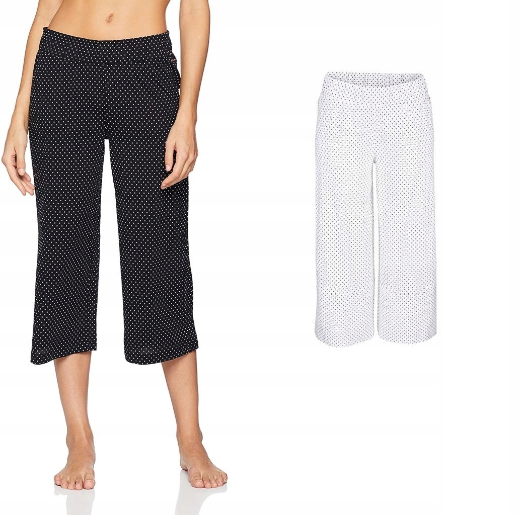 

S.oliver Piżama Białe Spodnie 3/4 Do Spania Xs