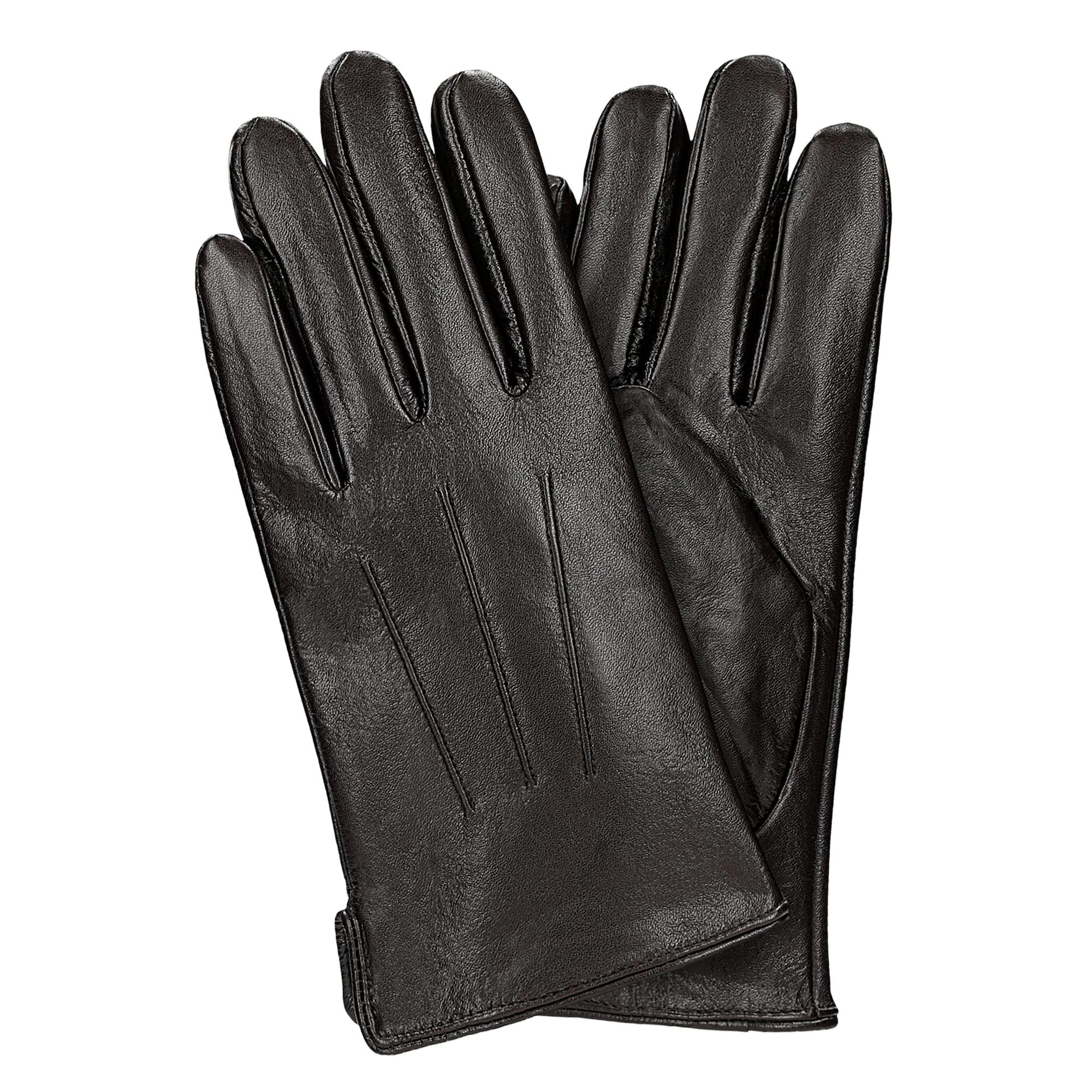 Hnědé kožené pánské rukavice s funkcí dotykové obrazovky vel. L