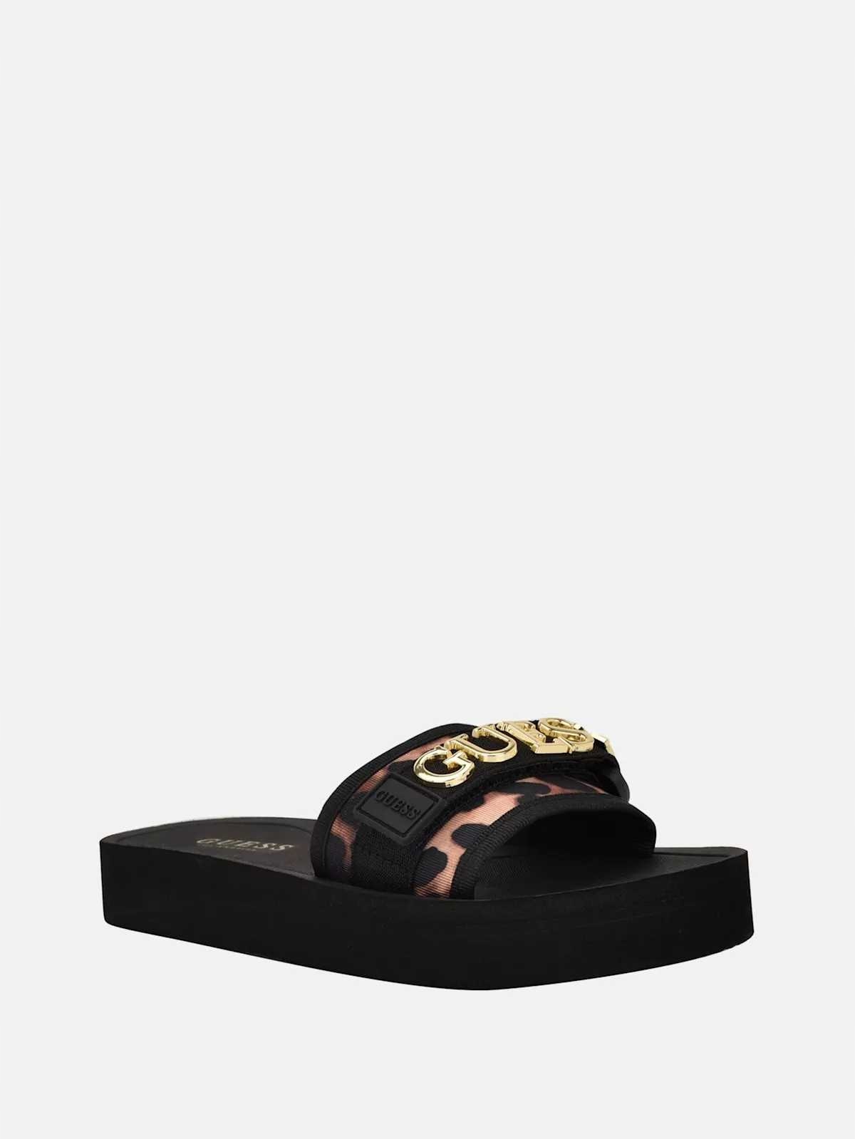 Guess dámské pantofle, nazouváky Peers leopardí 37,5