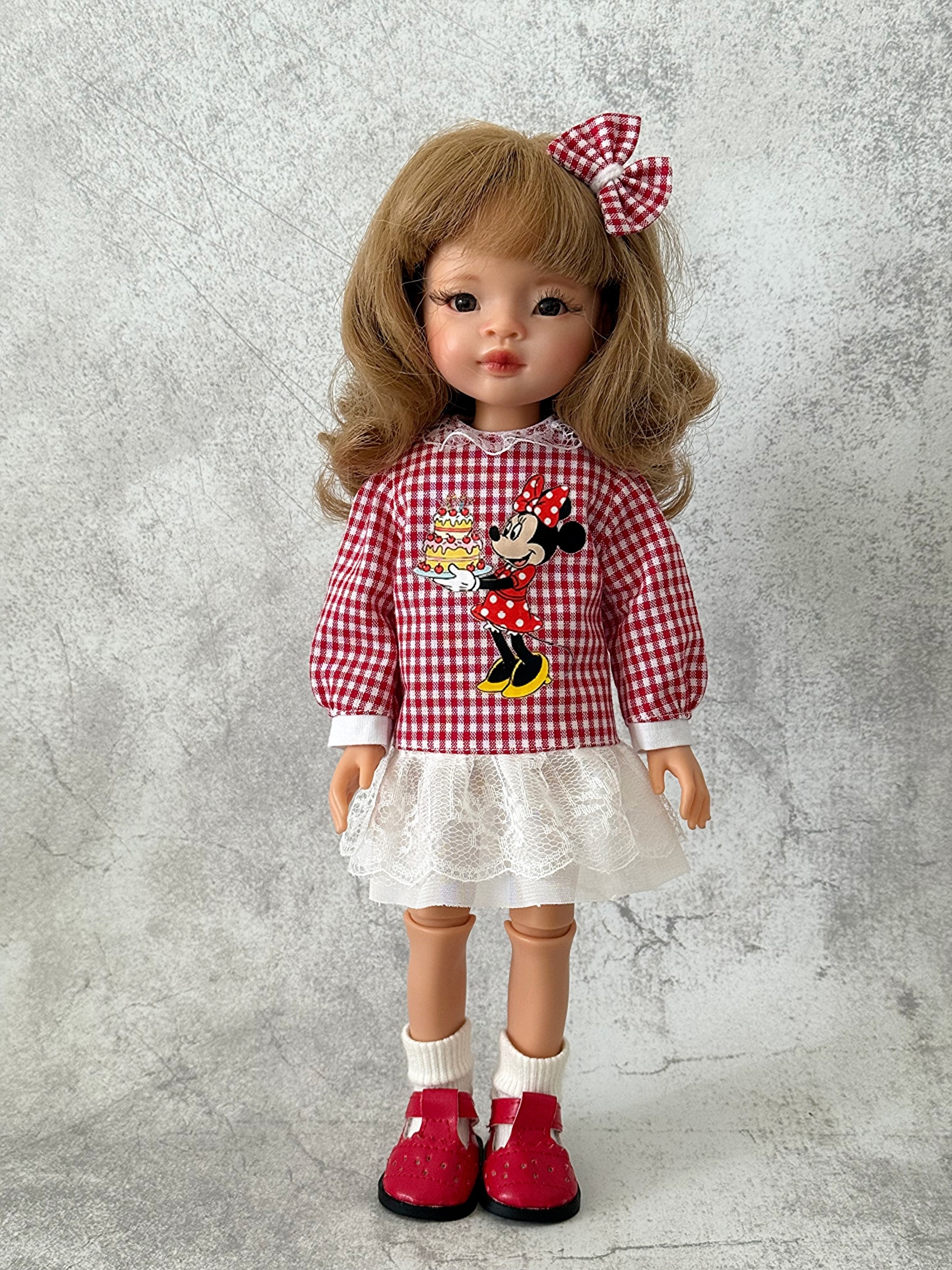 Oblečení pro panenky Paola Reina 32 cm amigas Šaty Sponka Handmade