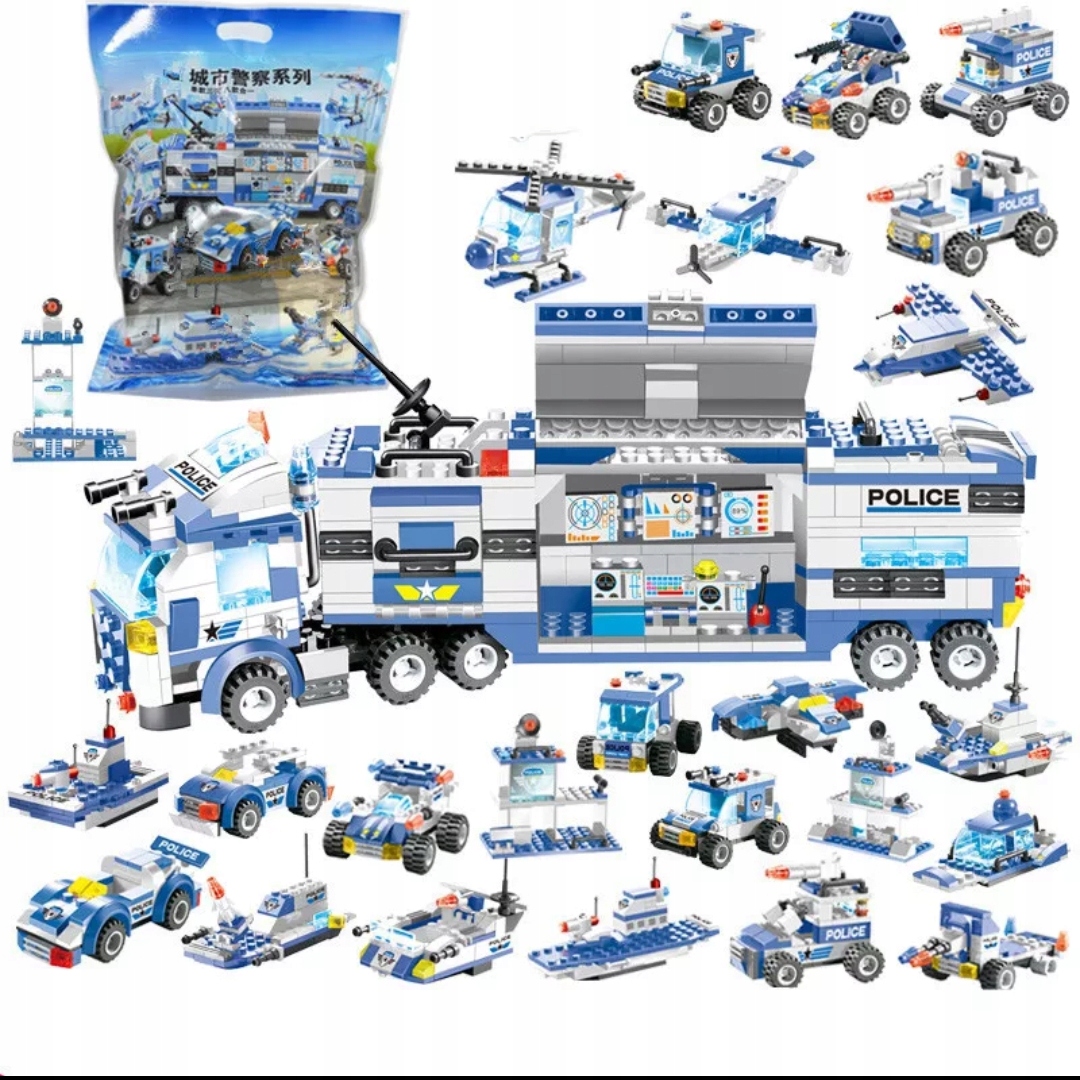 

Klocki, do budowy- Posterunek Policji 762el-DUŻY