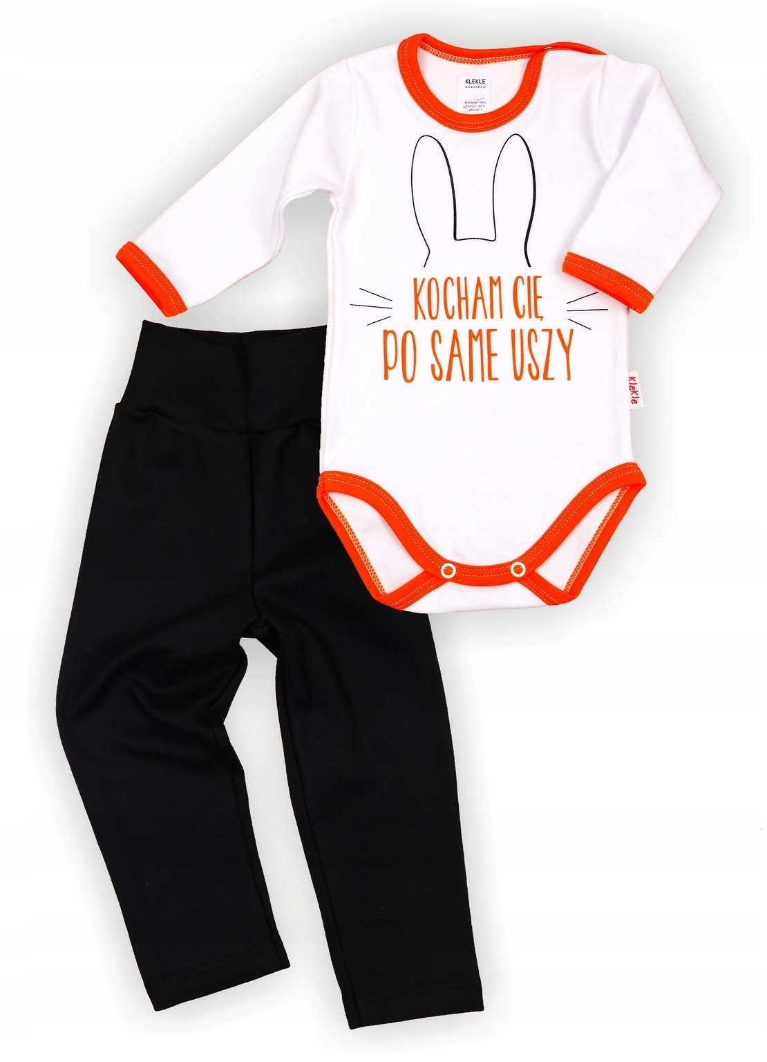 

Komplet Body Nadruk + Legginsy Wzory 92 Klekle