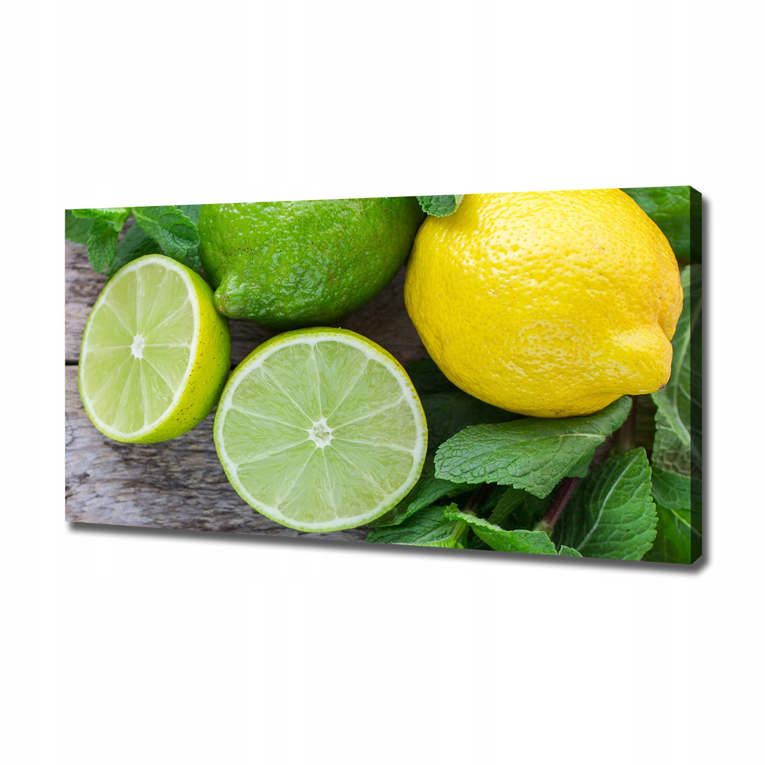 

Foto obraz na płótnie Limonka i cytryna 120x60 cm