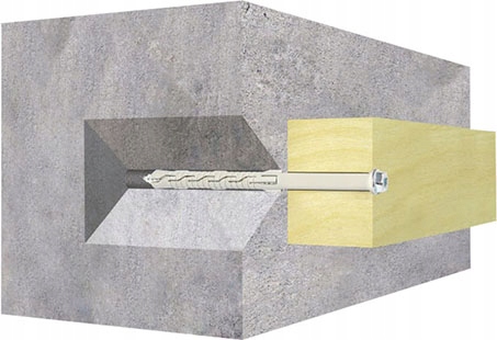 KOŁKI ROZPOROWE RAMOWE KPS-FAST 8x100 KOŁEK 50szt Długość 100 mm