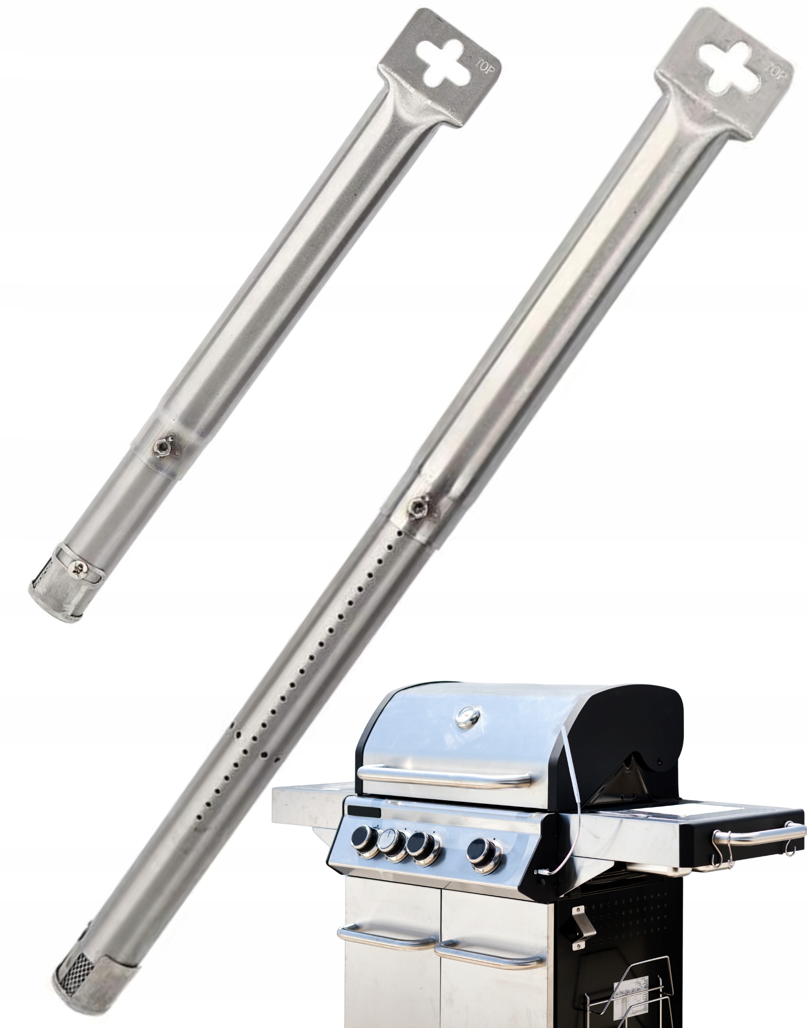 Palniki rurowe do grilla gazowego 30-45 cm RegMag – 4 sztuki