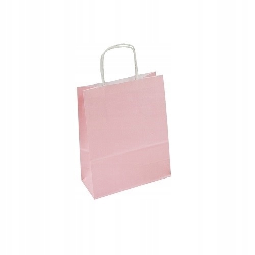 

Torba Papierowa 240x100x320 10szt Różowa Pastelowa