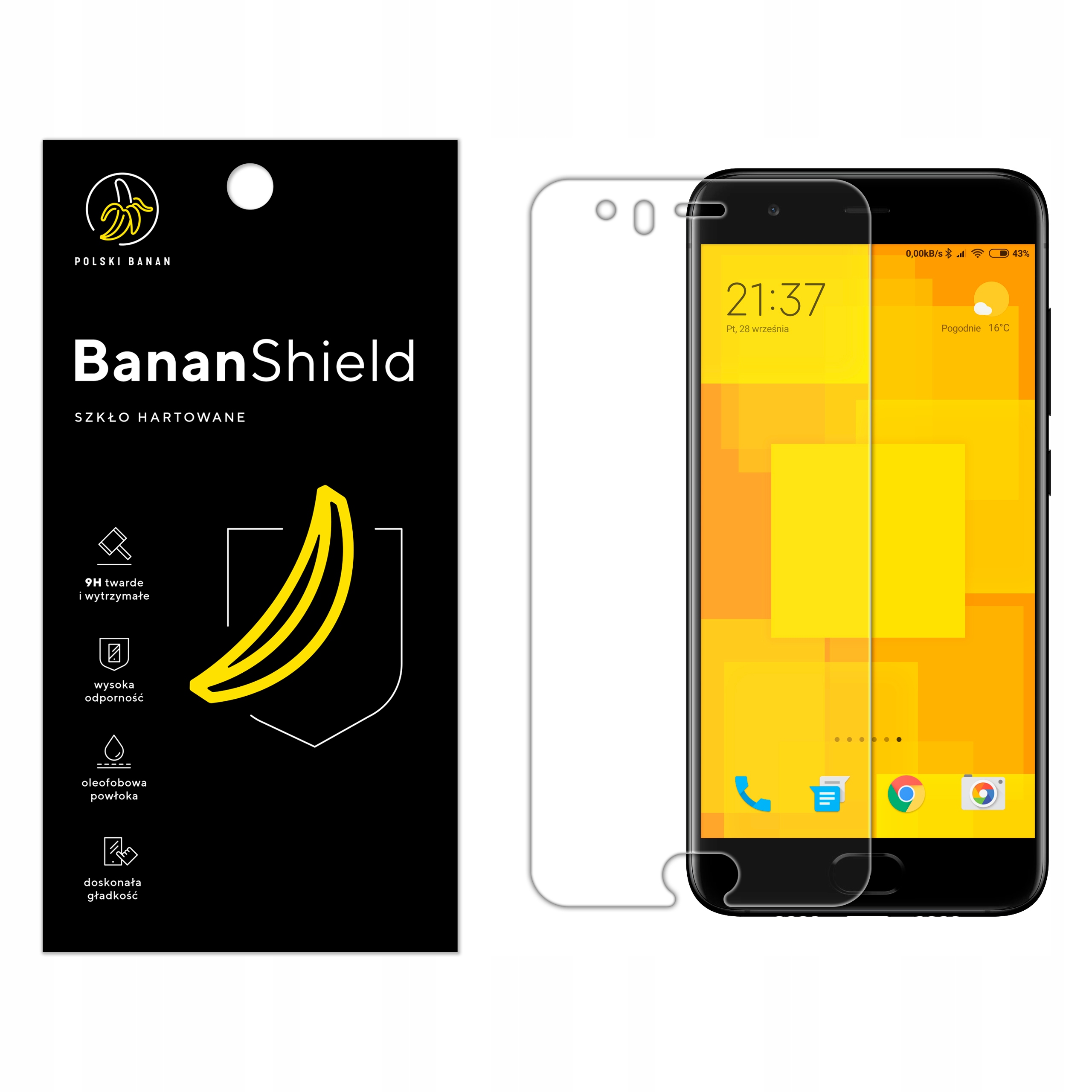 

Szkło Hartowane Polski Banan 9H do Xiaomi Mi 6