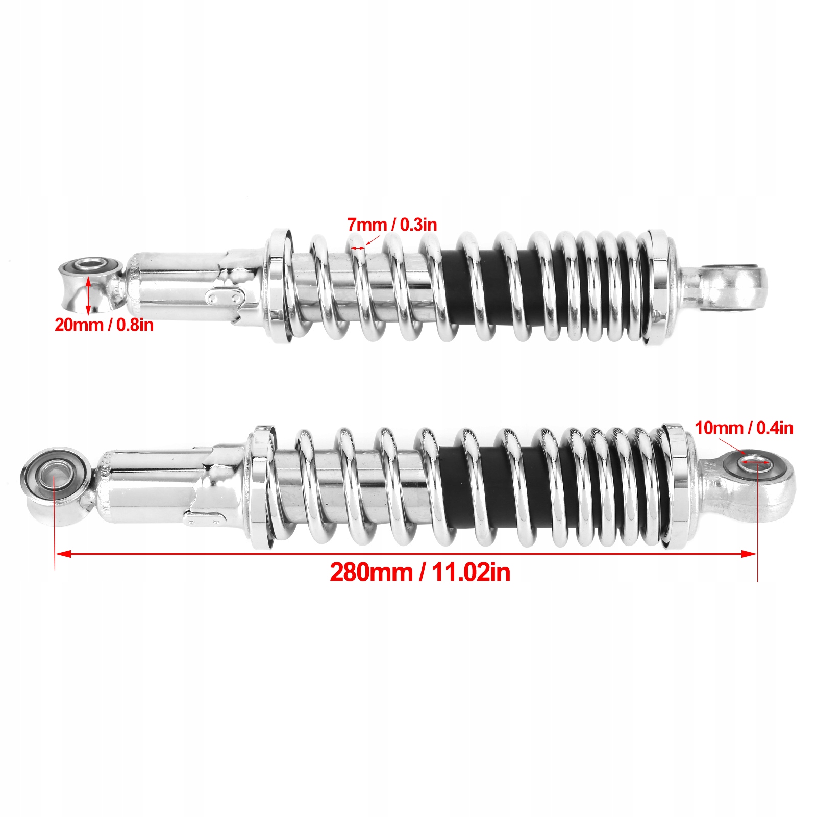 AMORTYZATOR TYLNI 280MM MOTOCYKL HONDA Z50 NOWE Producent bez marki