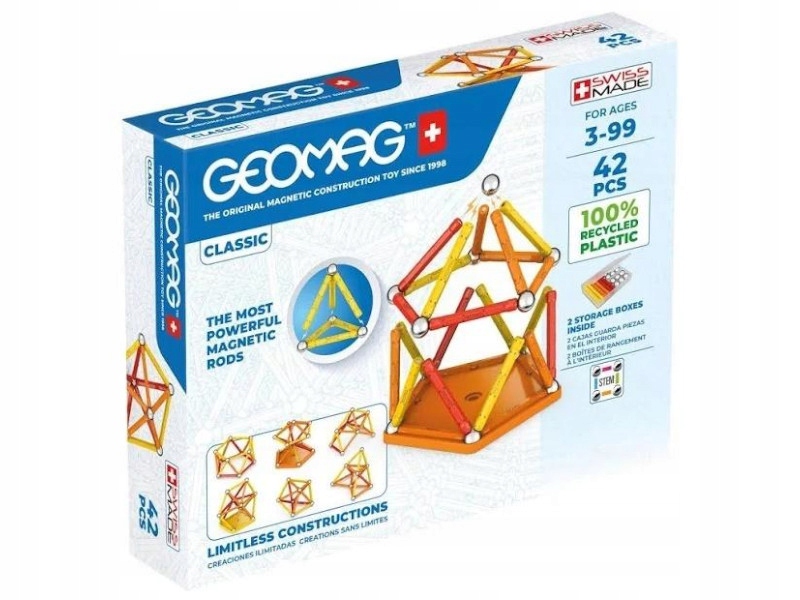 

Klocki magnetyczne Geomag Color 42 el. GEO-271