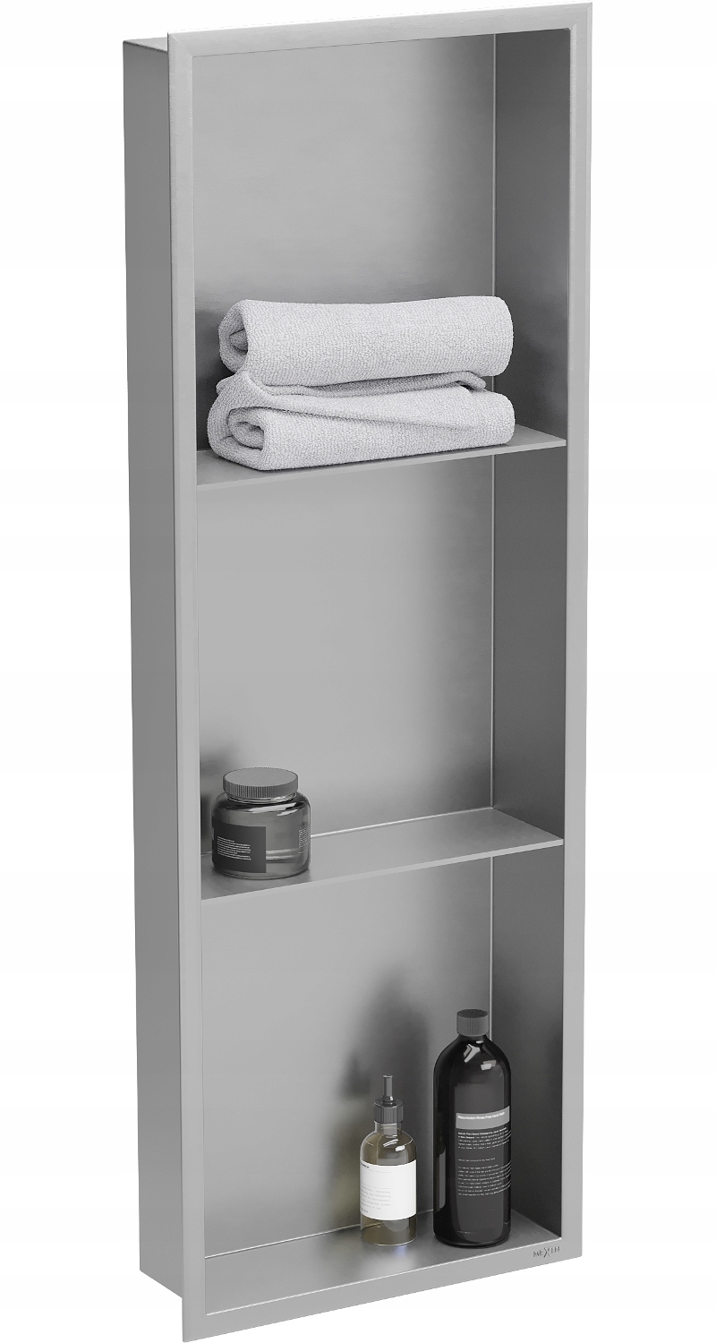 

Mexen X-wall-r Półka Wnękowa Kołnierz 90x30 Inox