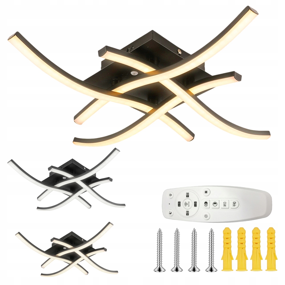 stropní svítidlo Led Lustr 3 Barvy Modern Do Koupelny Chodba Ložnice