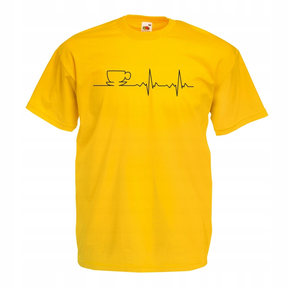 

Koszulka kawa kawosz miłośnik kawy S żółta