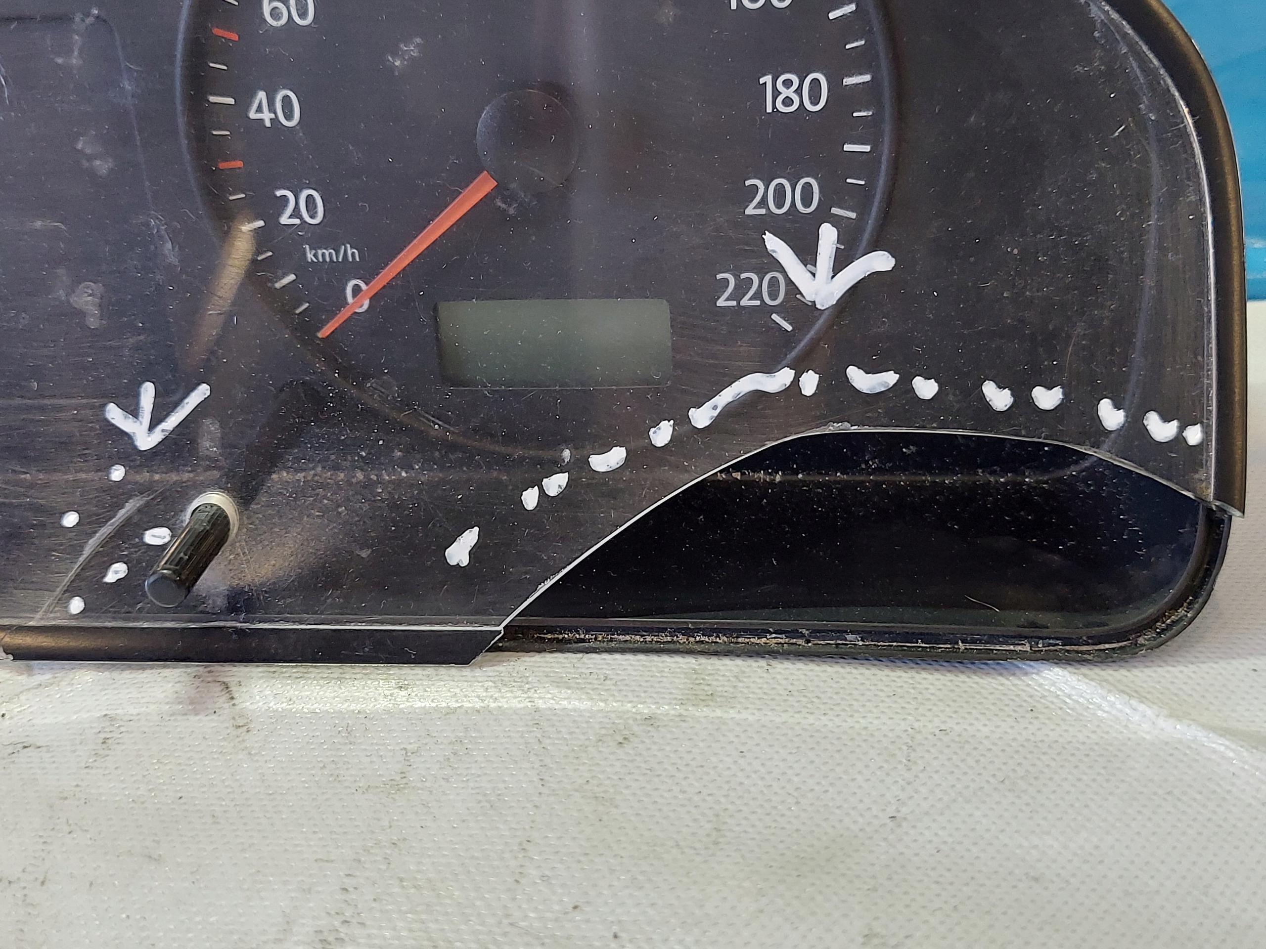 dials clock VW T5 1.9 TDI 7H0920852A