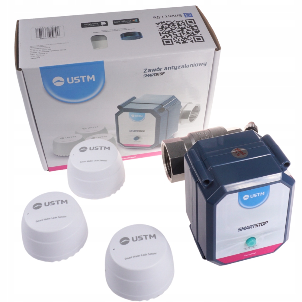 Ust-m zawór antyzalaniowy Smartstop 3/4" z 3-ma czujnikami kc991