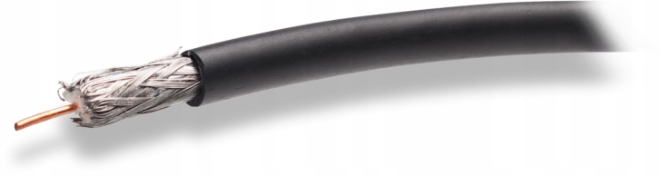 Koaxiální Kabel RG-6 NS100 Tri Gelovaný Černý 100 M Conotech