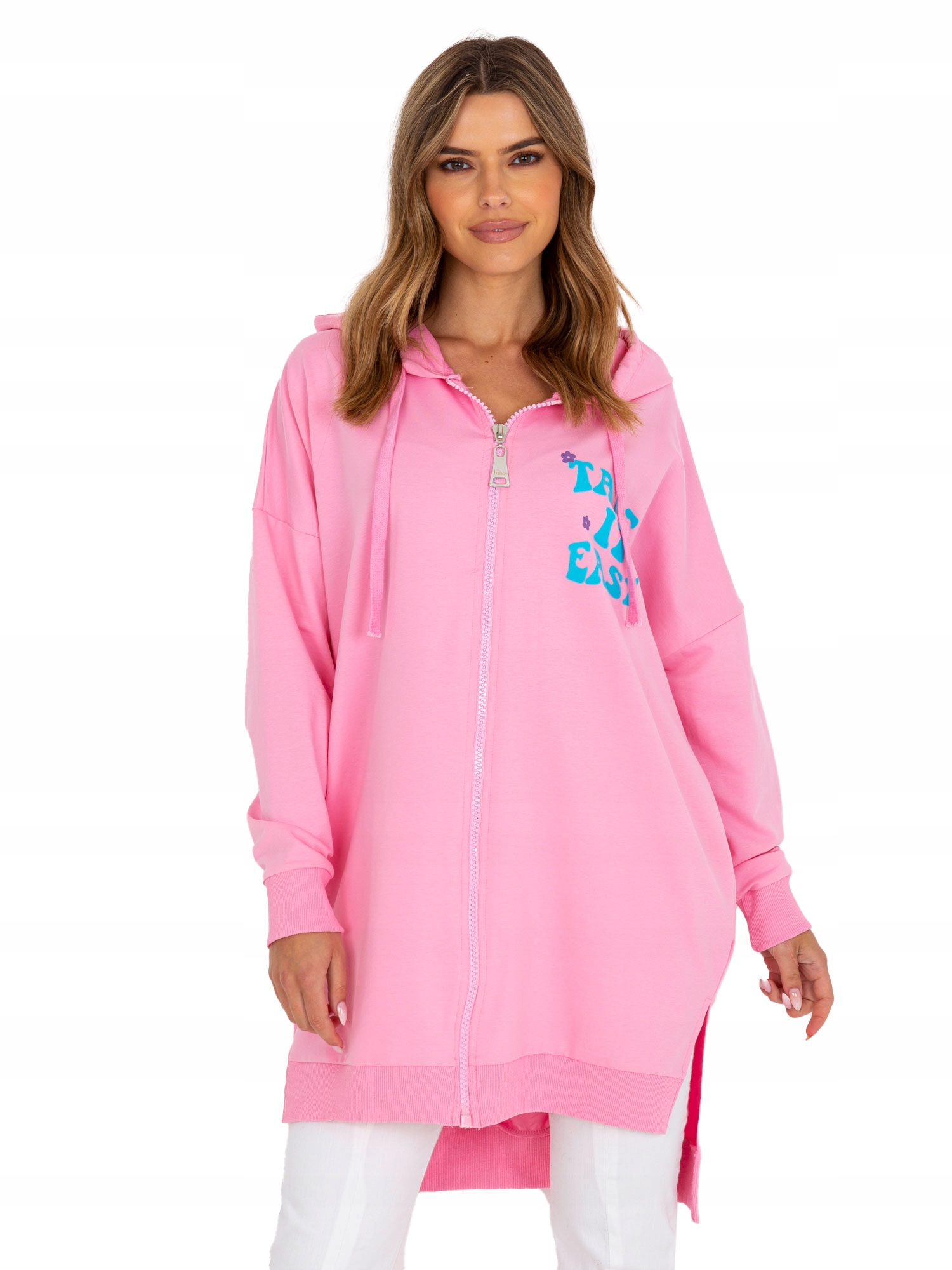 

Bluza Damska Oversize Rozpinana z kapturem