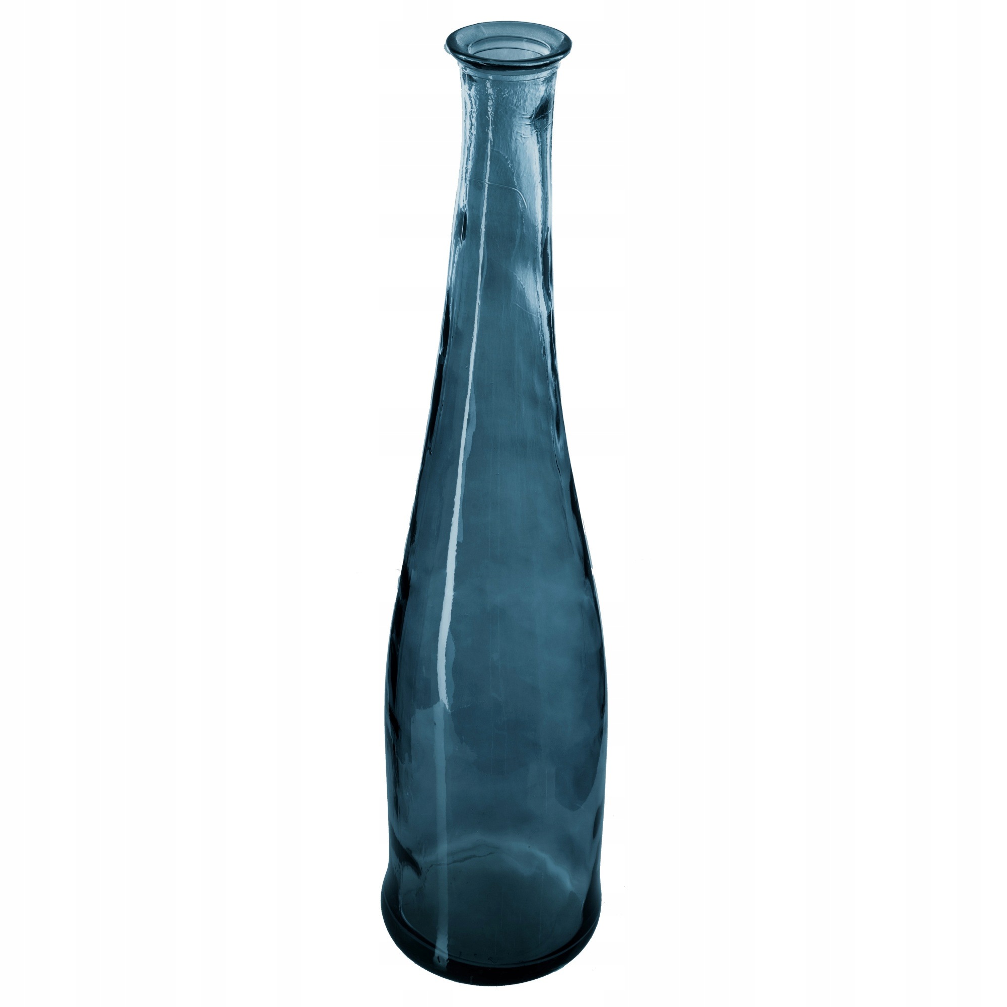 Váza na rezané kvety, sklenená, 80 cm, modrá