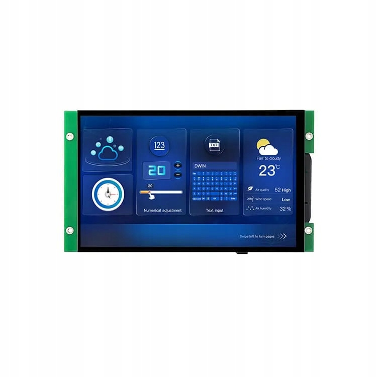 LCD 8" 1280x800 kapacitný dotykový panel Dwin Hmi EKT080C