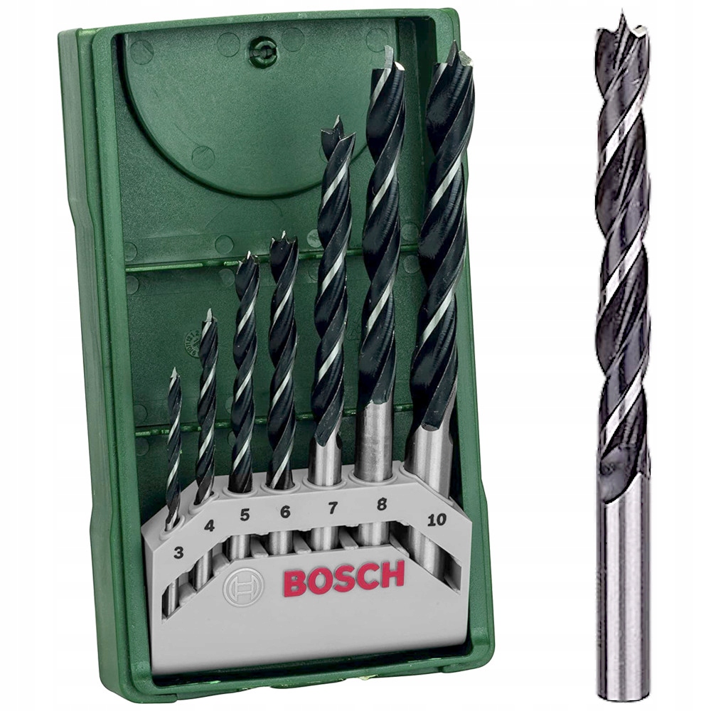 BOSCH Wiertła do drewna Mini X-Line 3-10mm 7szt.
