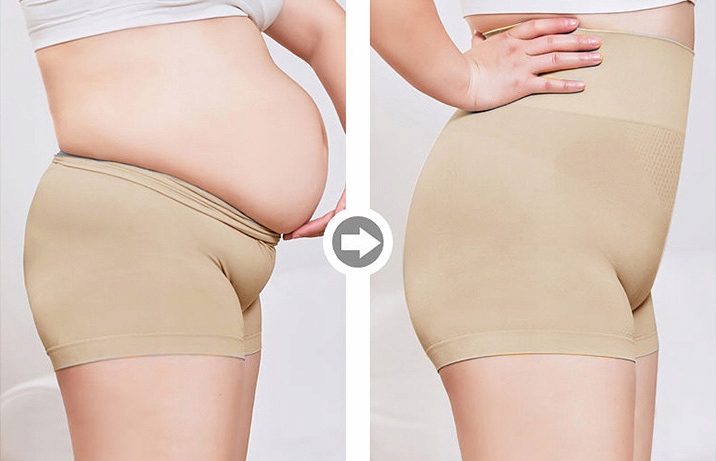 Szorty sportowe modelujące wysoki stan BIO bawełna Kolor szary