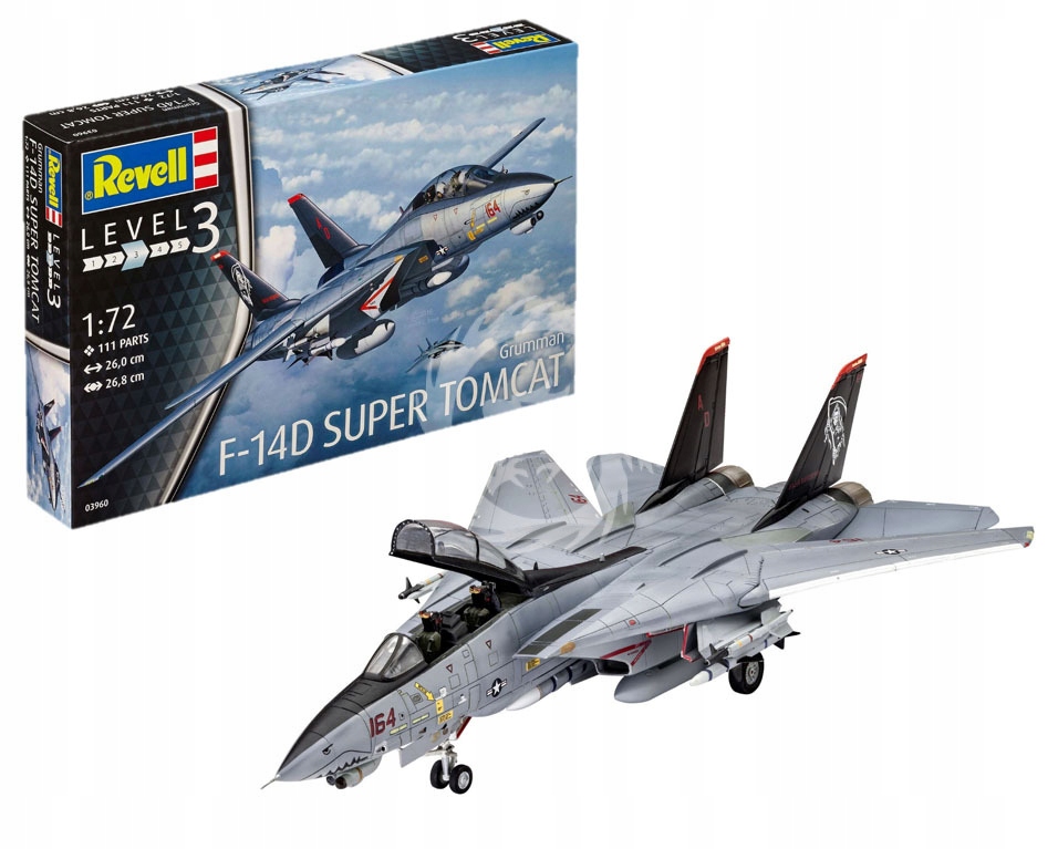F-14D Tomcat Revell 03960 měřítko 1/72
