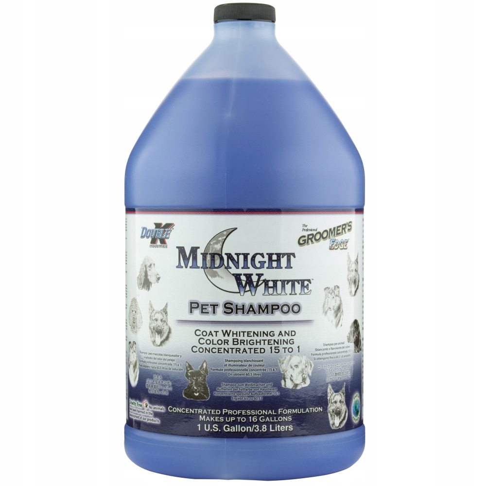 DoubleK Midnight White szampon wybielający uwydatniający kolor sierści 3,8l