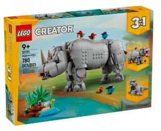 Lego 31171 Creator 3v1 Nosorožec s ptáčky plus Hroch Mors stavebnice Nové