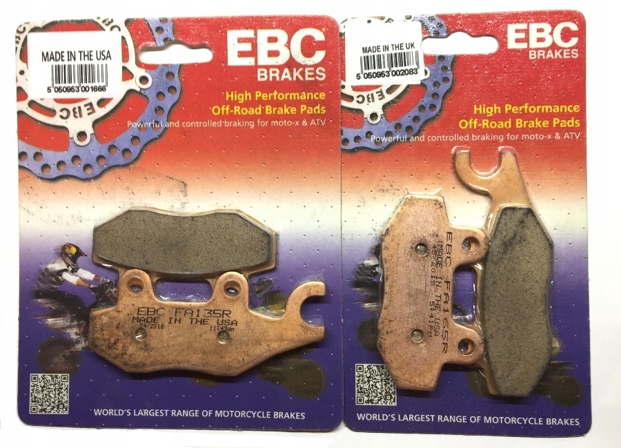 Klocki Ham. Moto. Yamaha Yz 250 (2T) (92-97)/ Xtz 750 Ebc Brakes FA135R