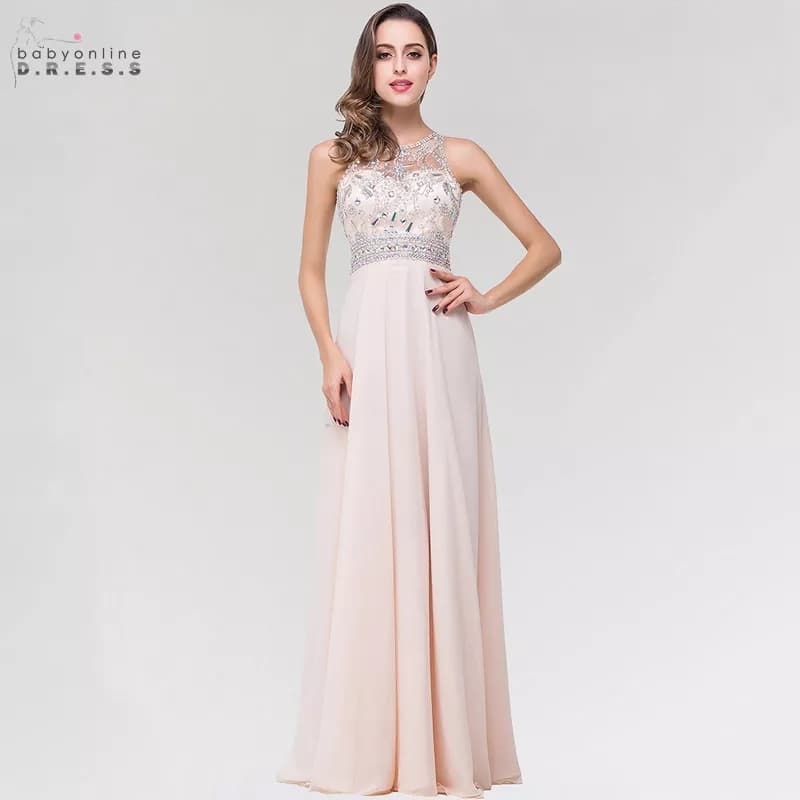 C97 SUKNIA BALOWA WESELE DŁUGA 42 BEŻ Marka inna