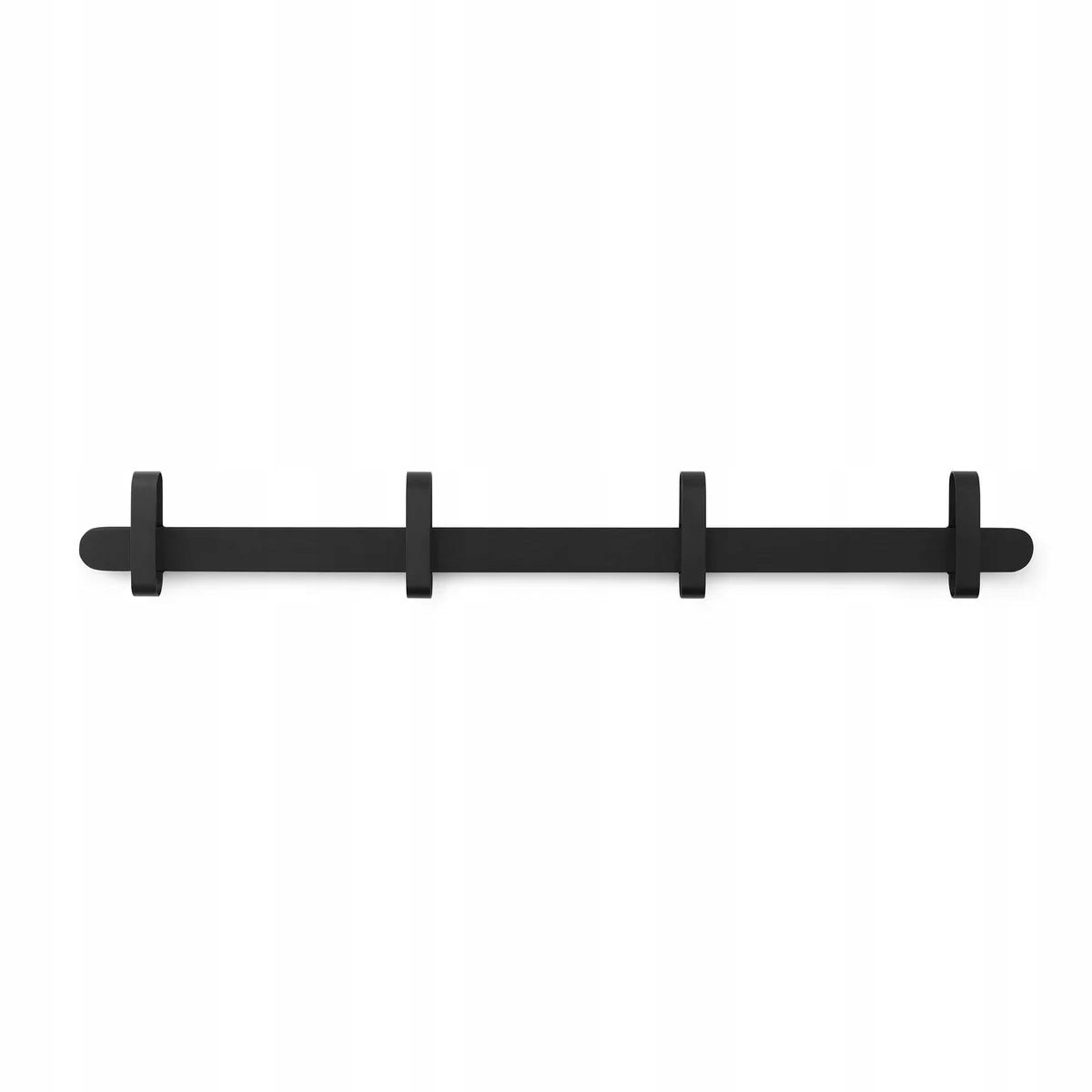 Normann Copenhagen Hoop Nástenný vešiak Lišta na oblečenie 81,5 cm, čierny
