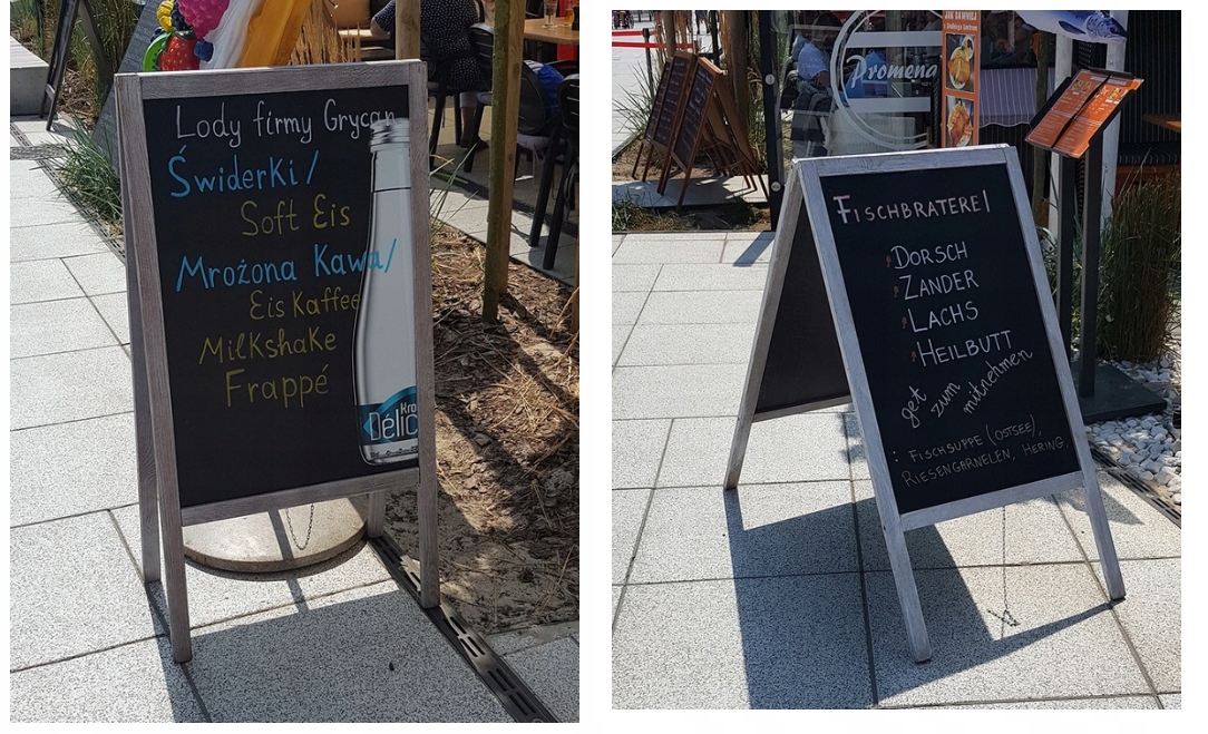 POTYKACZ REKLAMOWY STOJAK DWUSTRONNY KREDOWY 120x60cm TABLICA KREDOWA Rodzaj kredowy