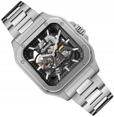 Pánské Hodinky Ingersoll I14501 The Ollie Automatický Skeletonový Náramek