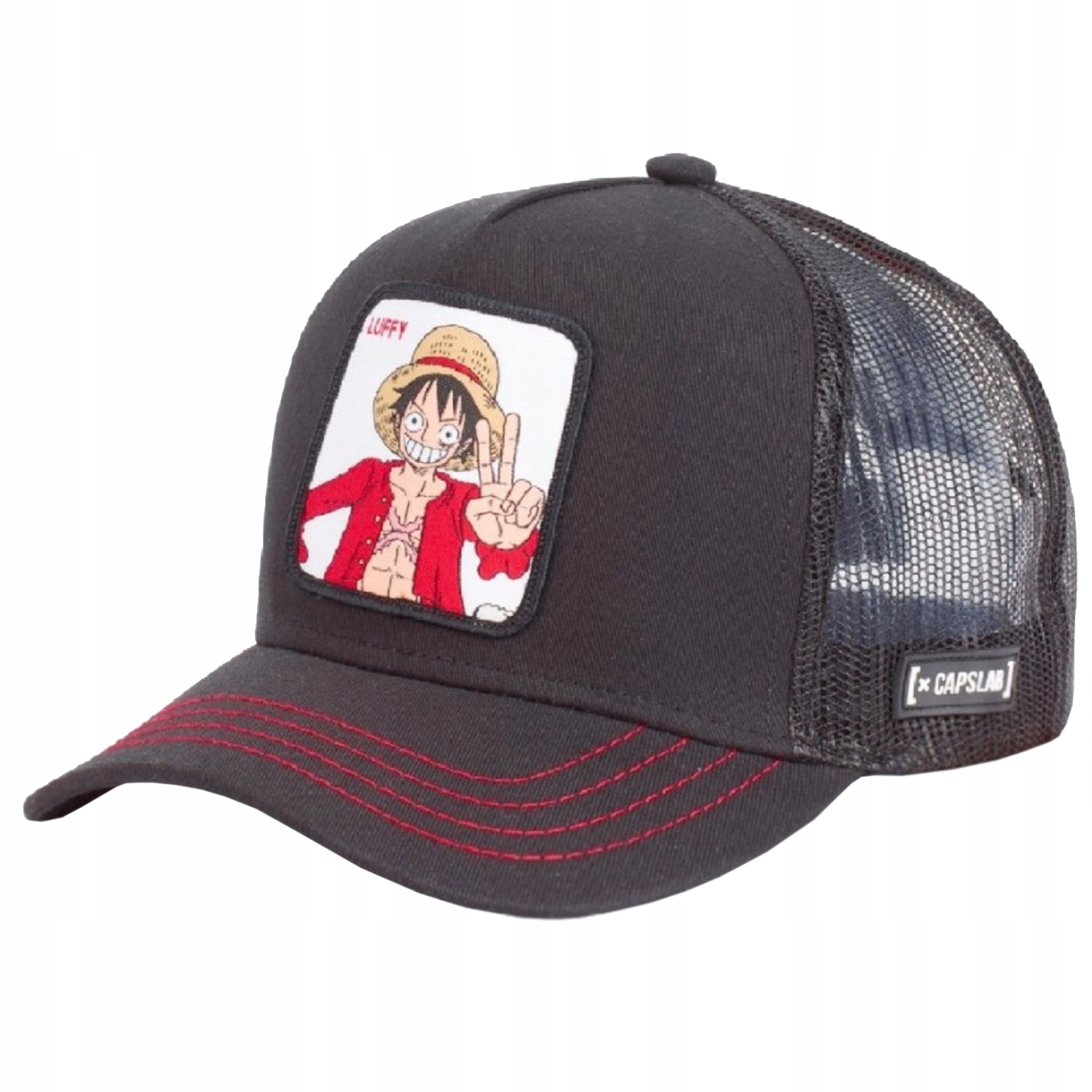 Capslab One Piece Trucker Cap [uni] Kšiltovka Pánská Bavlna Černá
