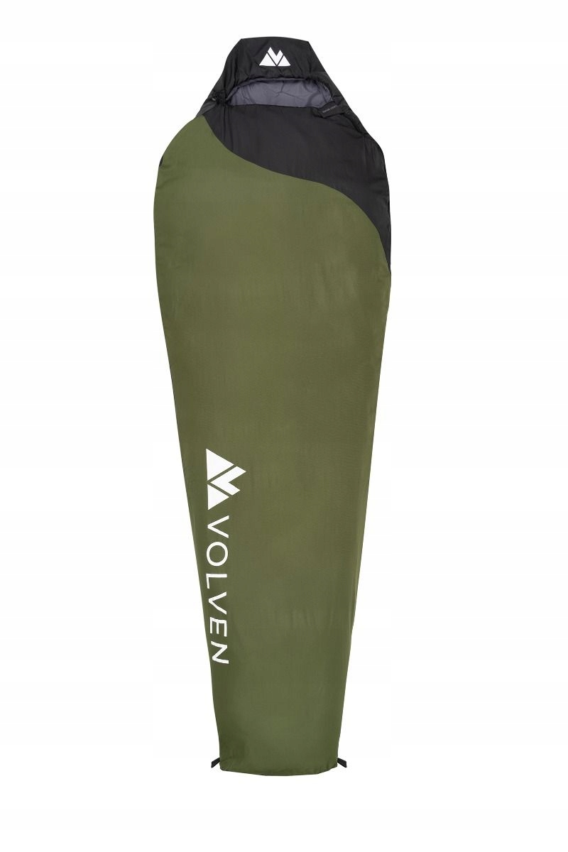 Volven Śpiwór syntetyczny Superlight III Oliwkowy lewy