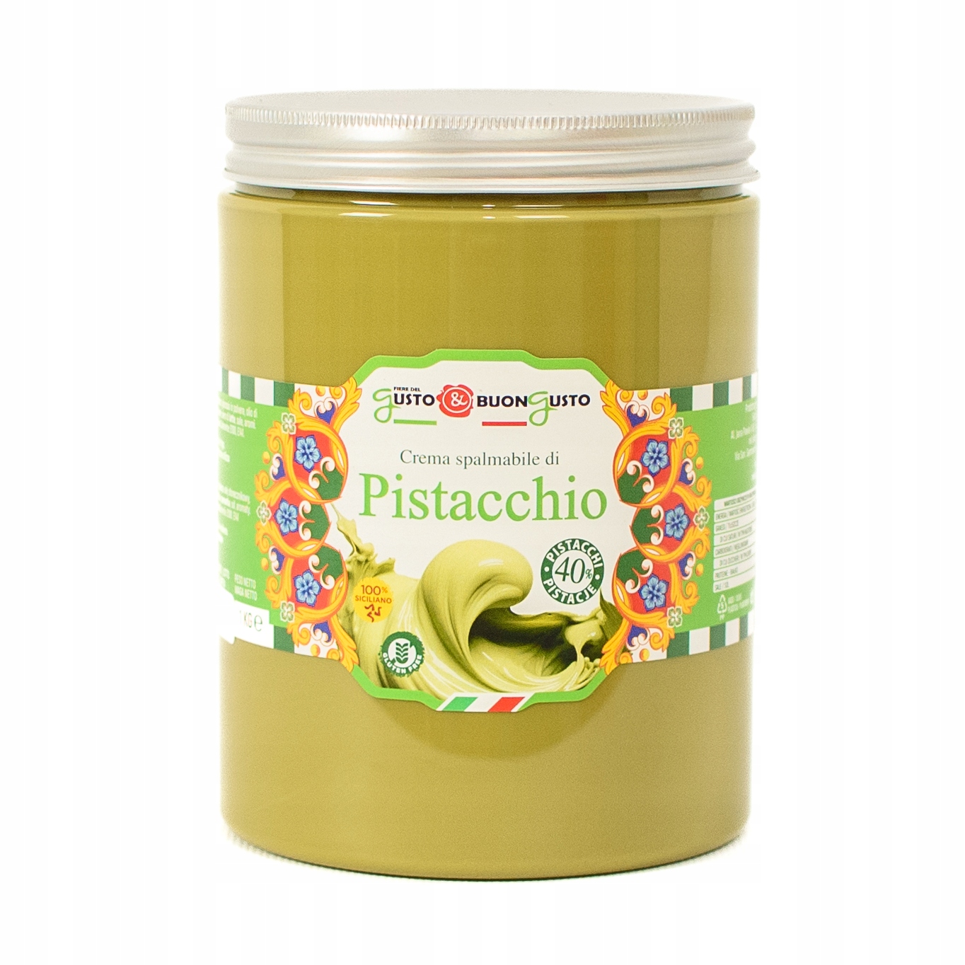 Levně Sicilský pistáciový krém 1 kg Ořechová pasta Premium Gusto Buon Gusto