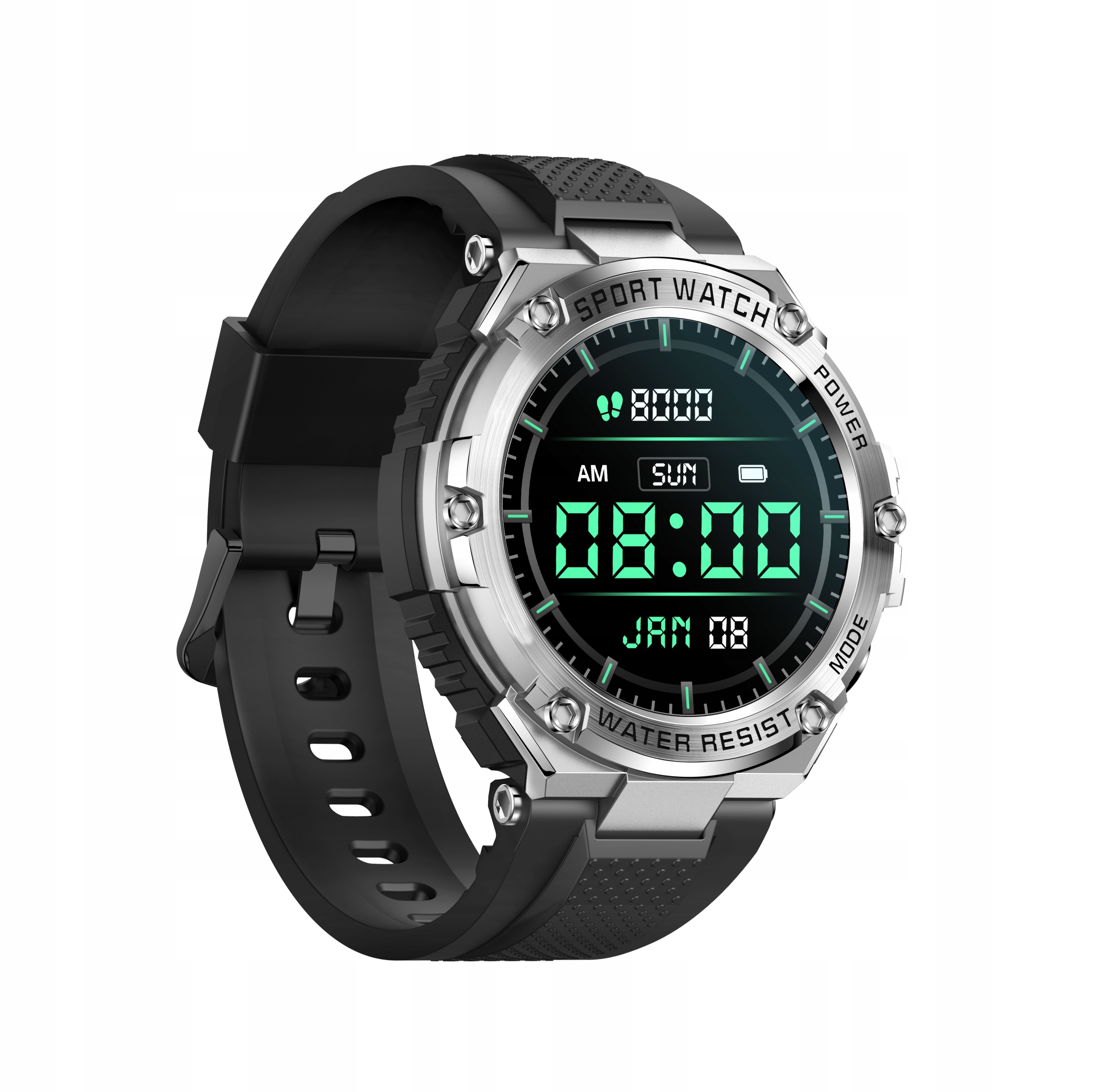 SMARTWATCH ZEGAREK MĘSKI HD 1,5" SPORT ROZMOWY BT OGROMNA BATERIA 800mAh PL Model inny