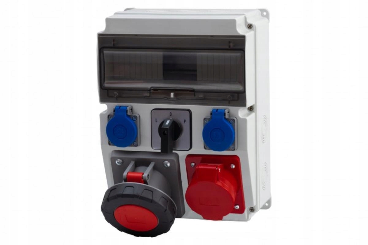 Rozvaděč Caja 16A/5P, 63A/5P, 2x230V, L/p 12M IP65