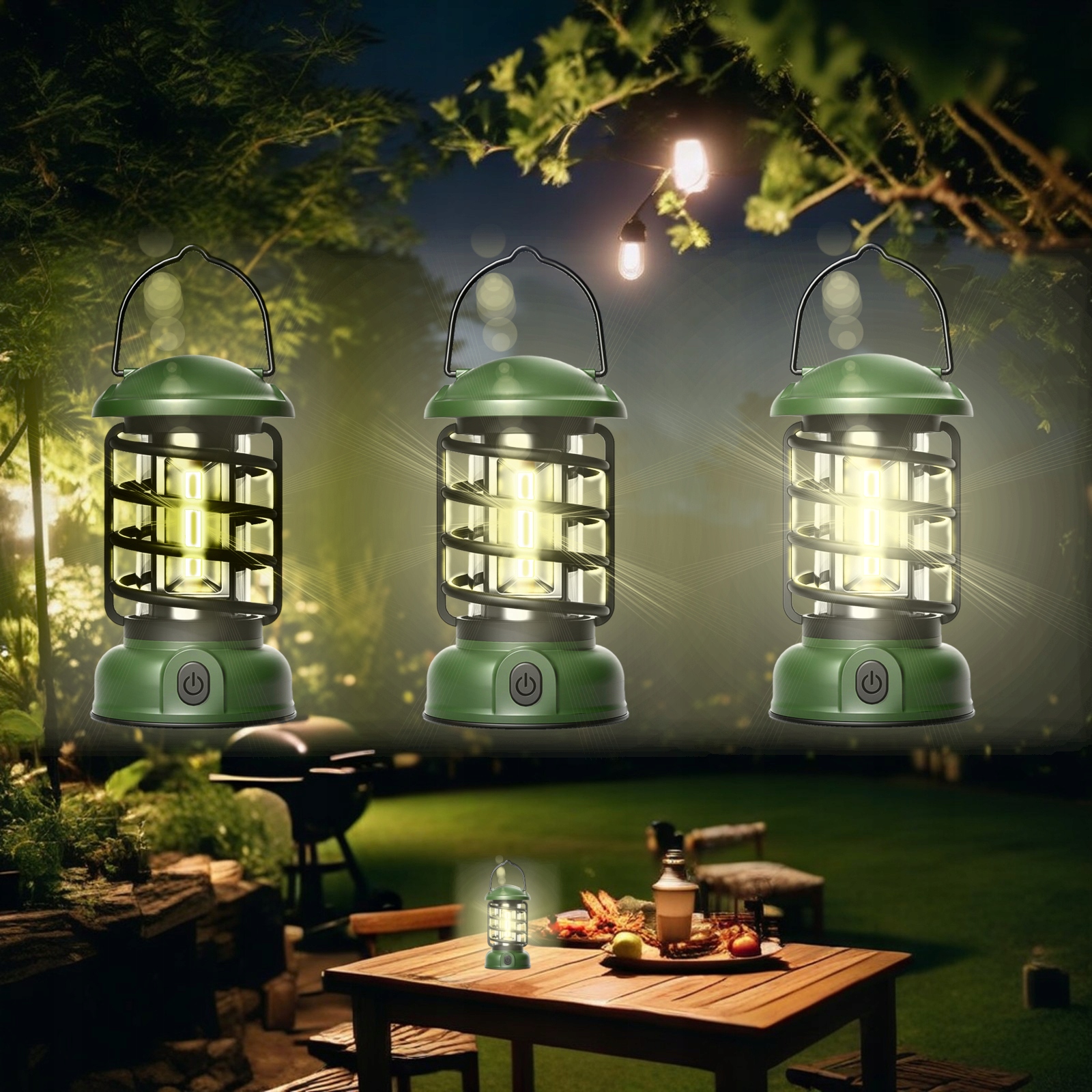 2x LAMPA KEMPINGOWA LAMPKA BIWAKOWA LATARKA LED Turystyczna HAK LED USB AKU Kod producenta 001738