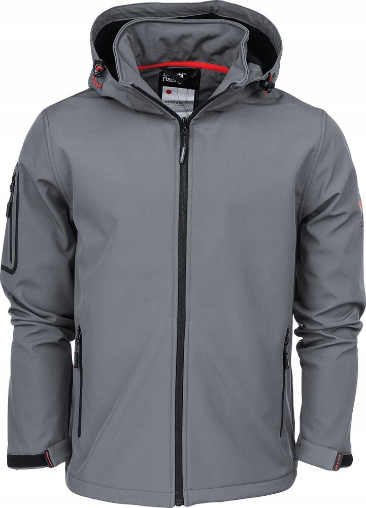 Softshellová Přechodová Bunda S Kapucí Pánská Ozoshi Kazaiuki Grafit vel. S