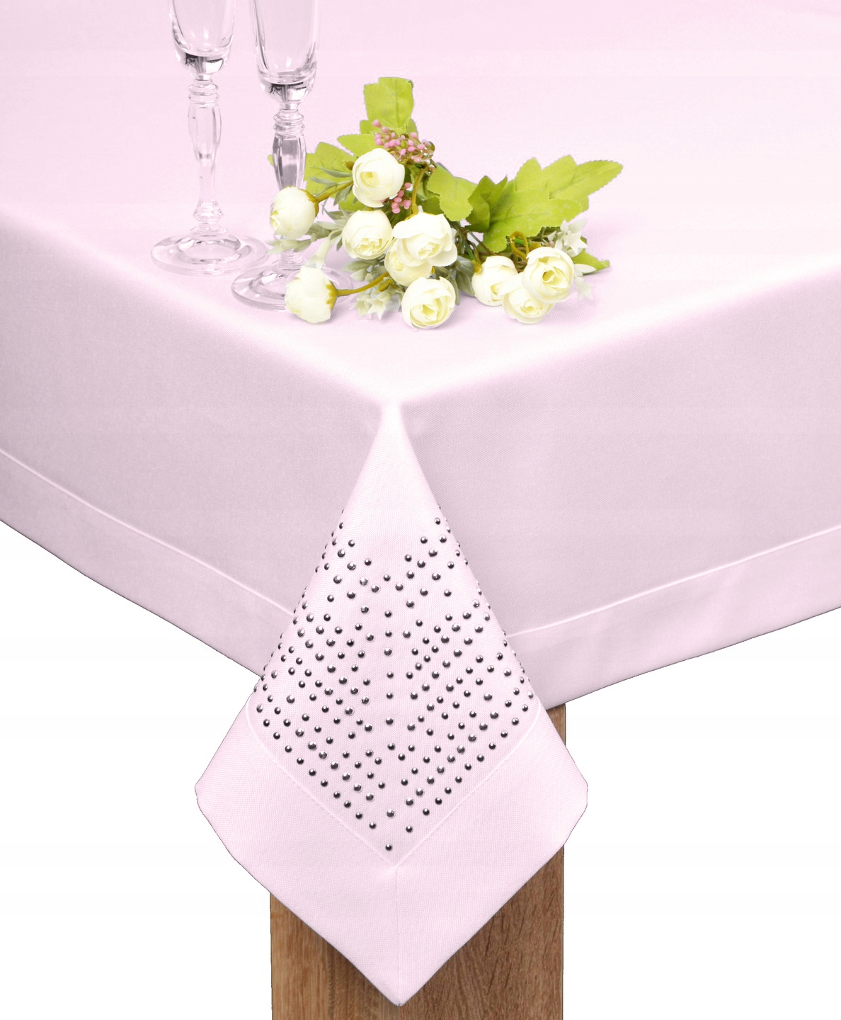

obrus Panama Decor dżety 300x140 pudrowy róż