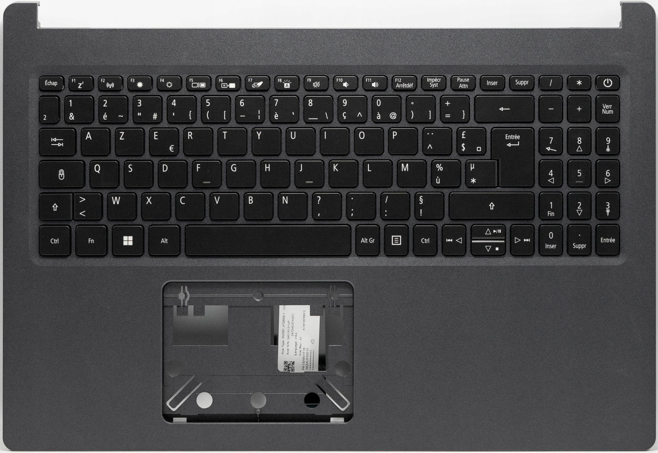 Horní Pouzdro Klávesnice Palmrest A515-44 A515-44G A515-45 Podsvícená Fra