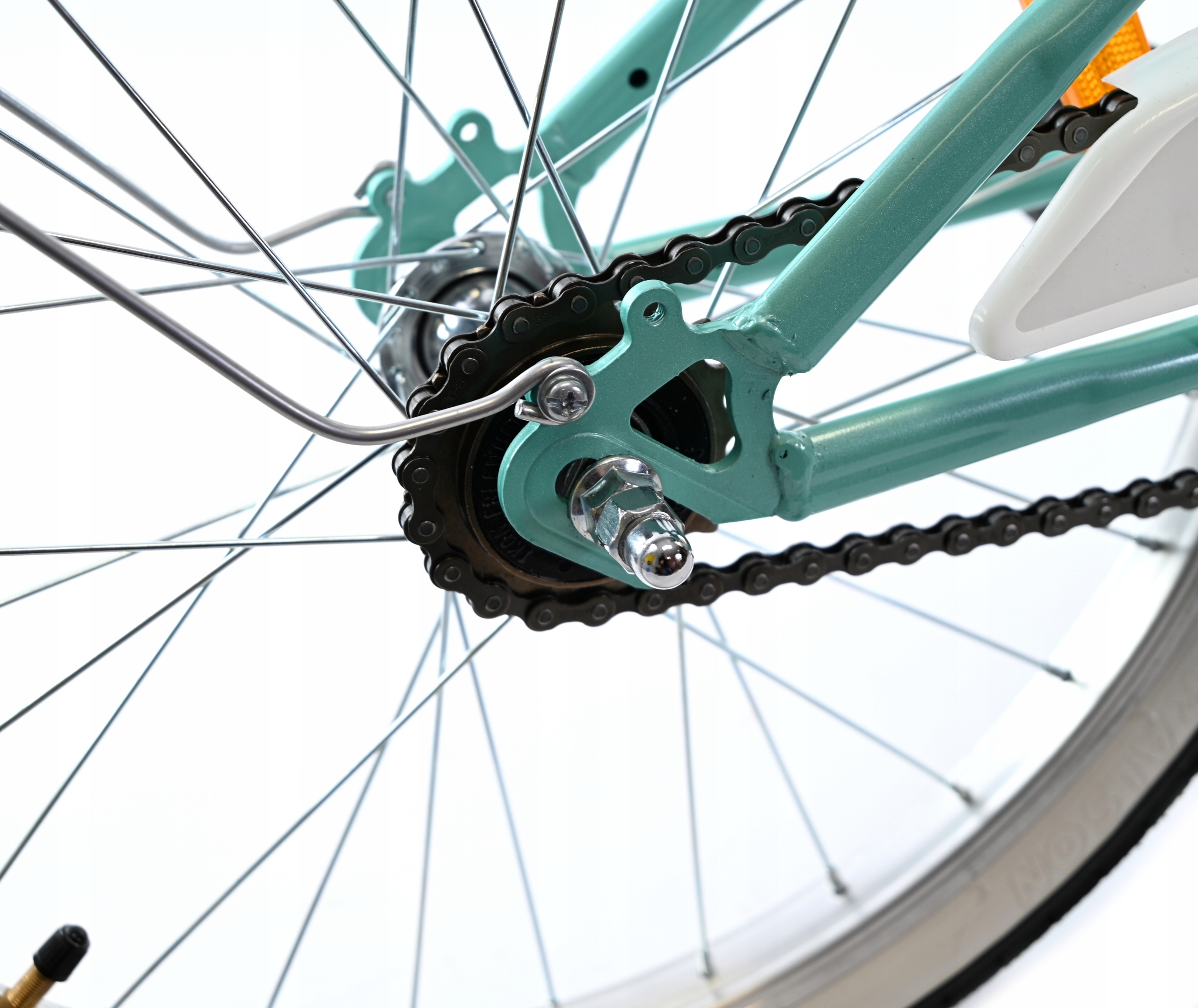 ROWER DLA DZIEWCZYNKI 20 CALI ROWEREK DZIECIĘCY MIĘTOWY BŁOTNIKI ODBLASKI Model ZIELONY ROWER DLA DZIEWCZYNKI 20 CALI