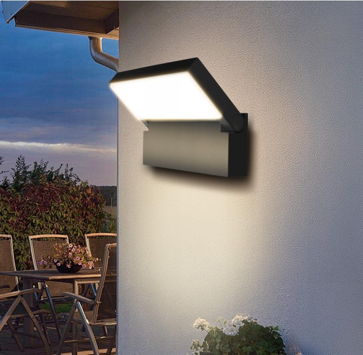 Zahradní nástěnné svítidlo Benma černé s integrovaným Led zdrojem 18 W