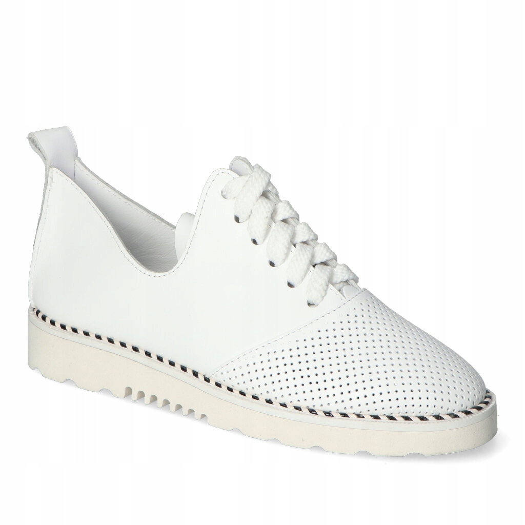 Dámské polobotky Emi Romani Bílé Lico Kožené 39