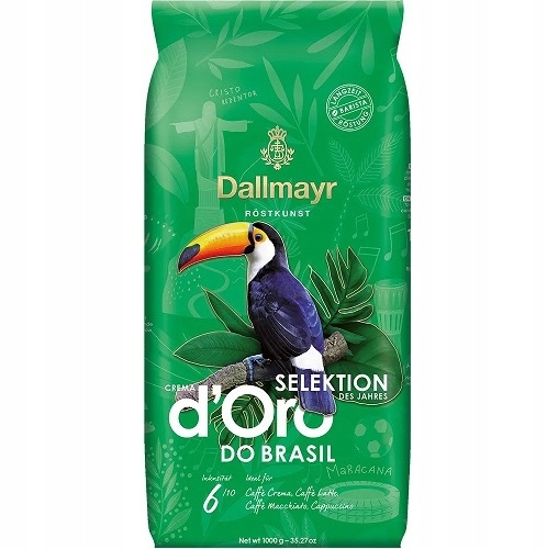 Levně Dallmayr Crema d'Oro Selektion Africa zrnková 1kg