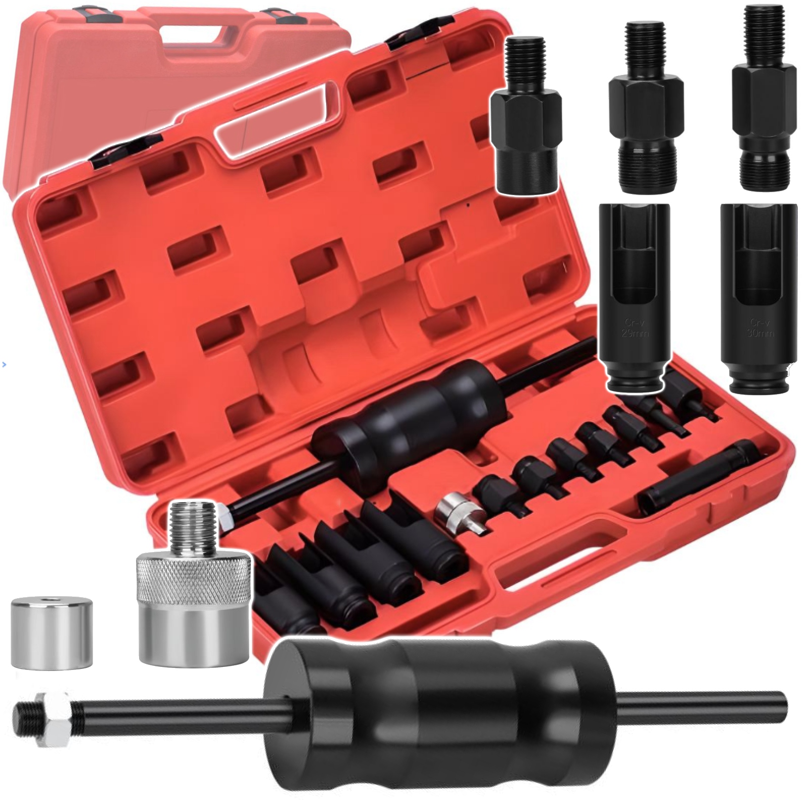 Dīzeļdegvielas iesmidzinātāja novilcēja komplekts Bosch Delphi Kradt&Dele iesmidzinātājiem