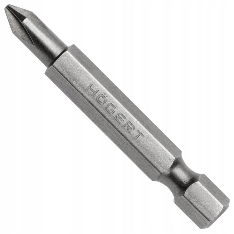 Końcówki wkrętakowe PH0, 50mm, stal S2, Anty-Slip, 2szt, Hoegert Technik